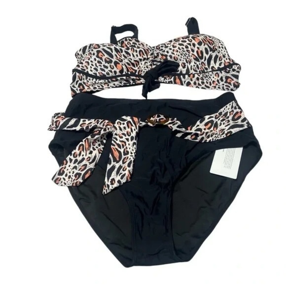 Bloomchic Animal Print Bikini Swimsuit Size 22 24 New